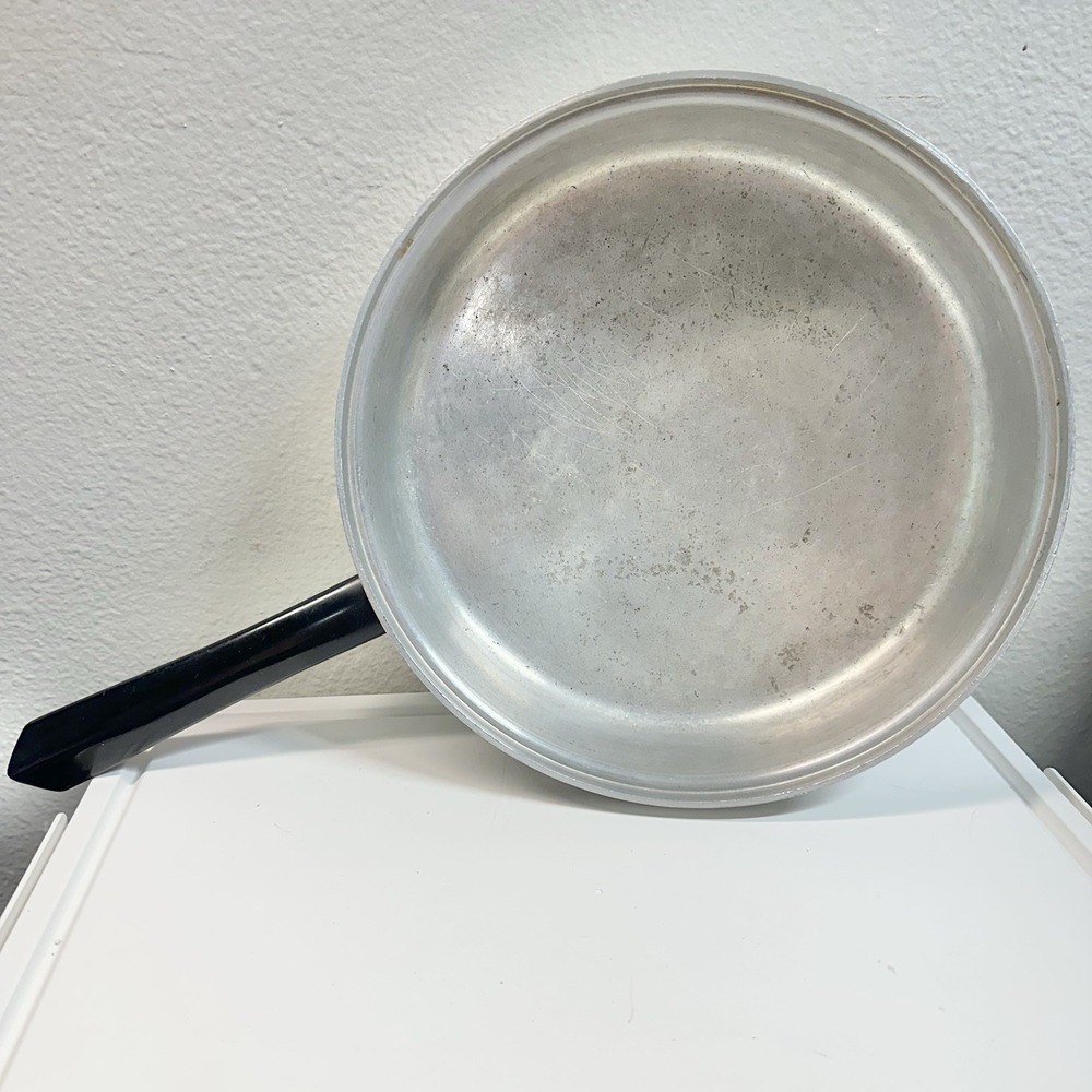 Vtg Princess Waterless Cookware 10" Aluminum Frying Pan Skillet Handle NO LID